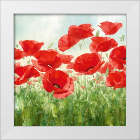 Holland Garden White Modern Wood Framed Art Print by Levashov, Igor