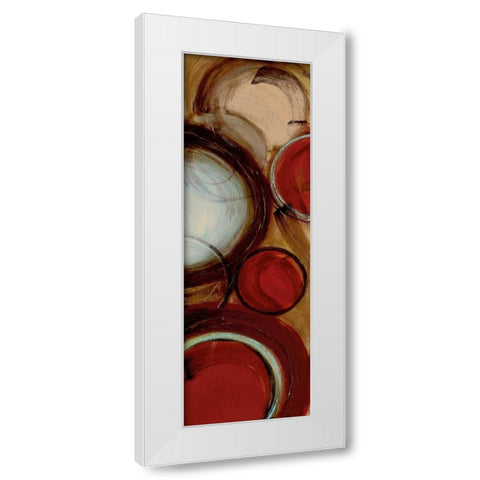 Encircled II White Modern Wood Framed Art Print by Alldredge, Joy