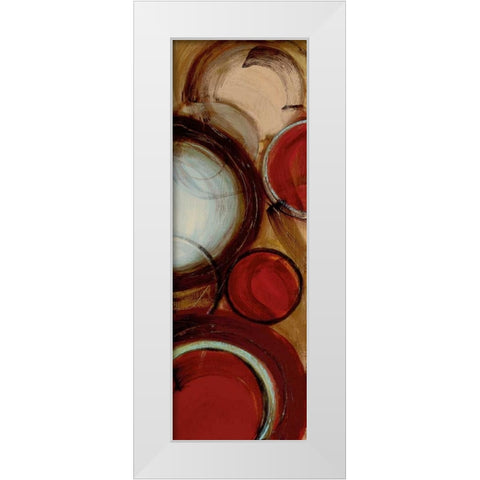 Encircled II White Modern Wood Framed Art Print by Alldredge, Joy