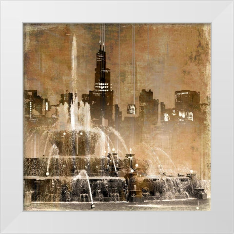Buckingham White Modern Wood Framed Art Print by Donovan, Kelly