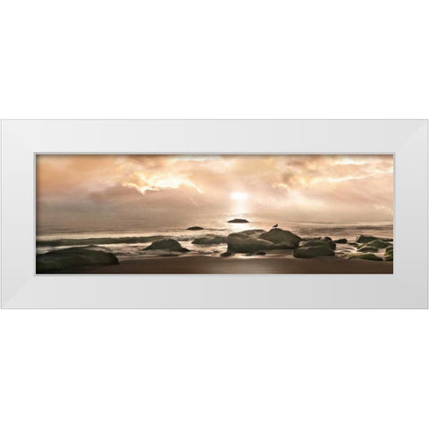 Best Seat In White Modern Wood Framed Art Print by Calascibetta, Mike