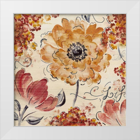 Feels Like Spring II White Modern Wood Framed Art Print by Henson, Richard