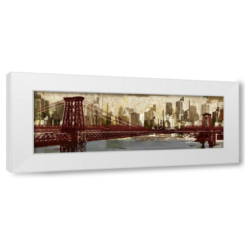 To New York White Modern Wood Framed Art Print by Mosher, Kyle