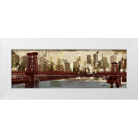 To New York White Modern Wood Framed Art Print by Mosher, Kyle