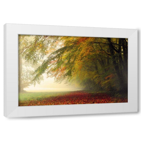 Your Beauty Silences Me White Modern Wood Framed Art Print by Weisz, Irene