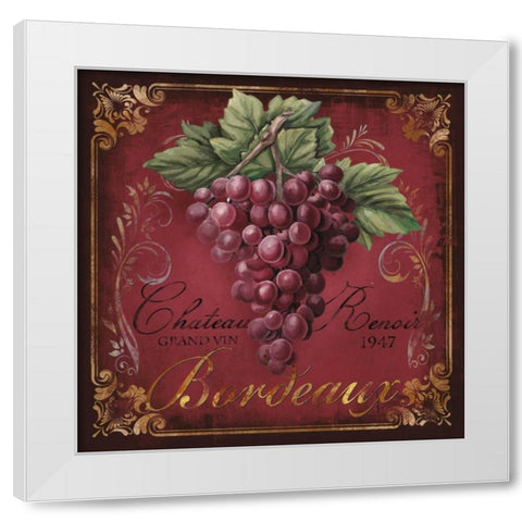 Chateau Renoir White Modern Wood Framed Art Print by Knutsen, Conrad