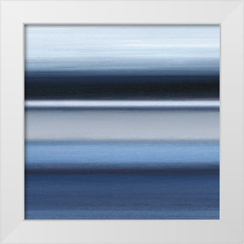 Indigo I White Modern Wood Framed Art Print by Jill, Susan