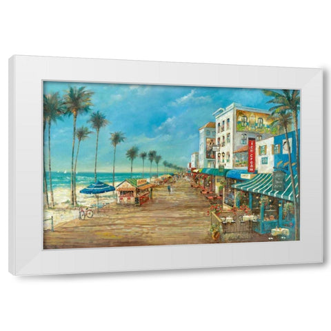 A Day On White Modern Wood Framed Art Print by Manning, Ruane