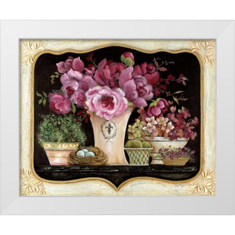 La Belle France White Modern Wood Framed Art Print by Tava Studios