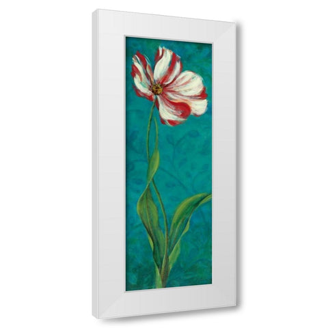 Sultans Garden I White Modern Wood Framed Art Print by Donovan, Maria