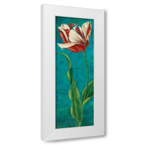 Sultans Garden II White Modern Wood Framed Art Print by Donovan, Maria