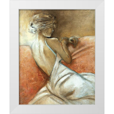 A Quiet Refrain I White Modern Wood Framed Art Print by Robinson, Carol