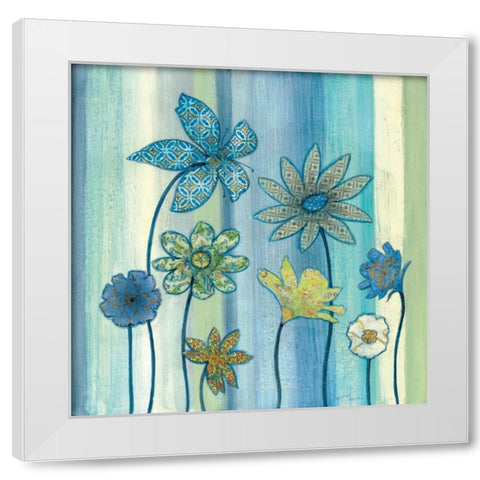 Nigellas Arrangement I White Modern Wood Framed Art Print by Tava Studios