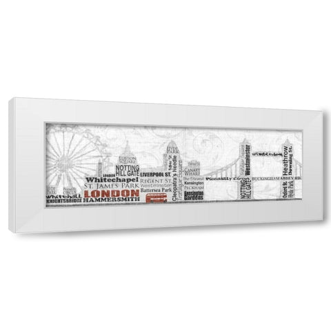 London White Modern Wood Framed Art Print by Craven, Katrina