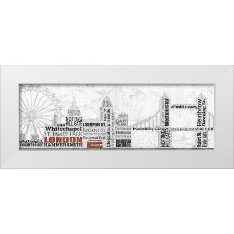 London White Modern Wood Framed Art Print by Craven, Katrina