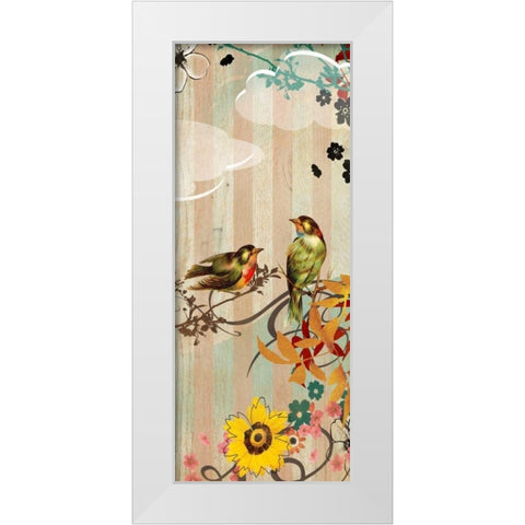 Vintage Love White Modern Wood Framed Art Print by Donovan, Kelly