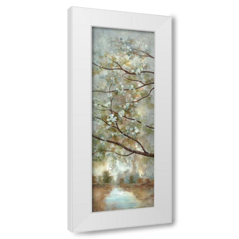 May Awaits II White Modern Wood Framed Art Print by Nan