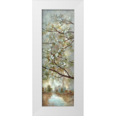 May Awaits II White Modern Wood Framed Art Print by Nan