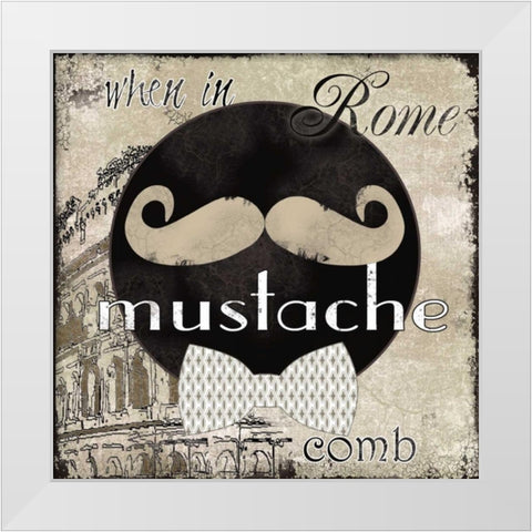 When In Rome White Modern Wood Framed Art Print by Robinson, Carol