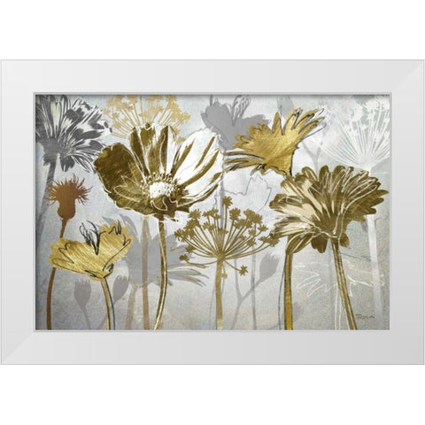 Summers Field White Modern Wood Framed Art Print by Craven, Katrina