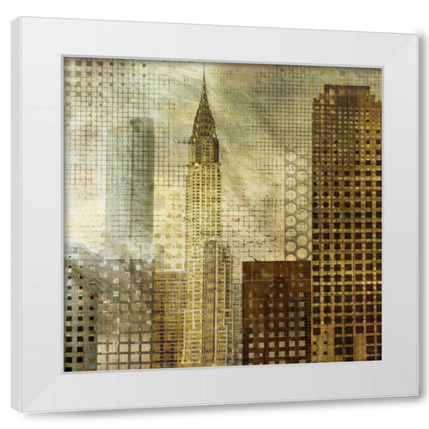 Chrysler Building White Modern Wood Framed Art Print by Craven, Katrina