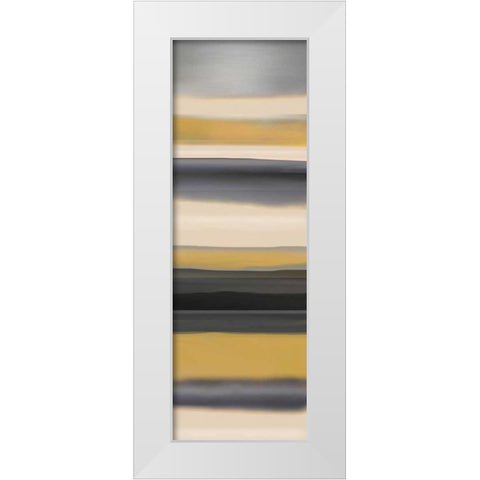 Golden Dawn II White Modern Wood Framed Art Print by Jill, Susan