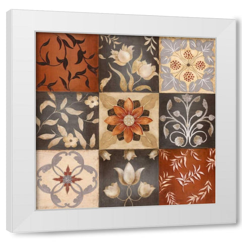 Patterns Of Nature II White Modern Wood Framed Art Print by Tava Studios