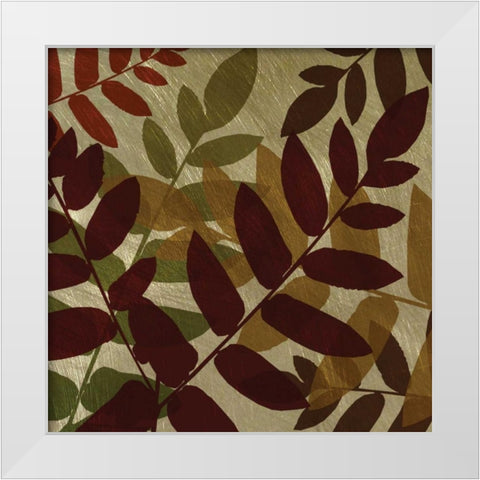 Spice Shimmering White Modern Wood Framed Art Print by Craven, Katrina
