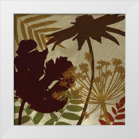 Spice Shimmering White Modern Wood Framed Art Print by Craven, Katrina