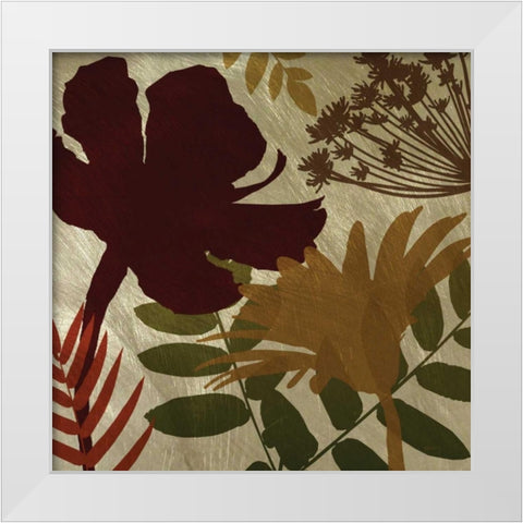 Spice Shimmering White Modern Wood Framed Art Print by Craven, Katrina