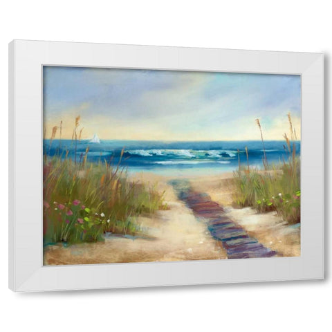 Serenity II White Modern Wood Framed Art Print by Margulis, Karen
