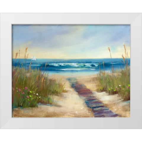 Serenity II White Modern Wood Framed Art Print by Margulis, Karen