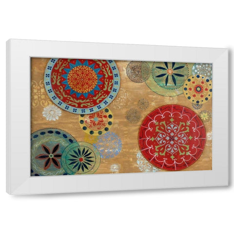 Woodstock White Modern Wood Framed Art Print by Tava Studios