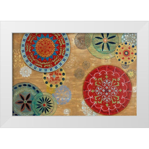 Woodstock White Modern Wood Framed Art Print by Tava Studios