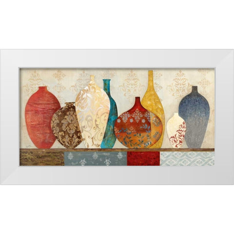 Collection Of Memories White Modern Wood Framed Art Print by Tava Studios