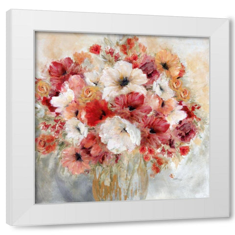 Gardens Passion II White Modern Wood Framed Art Print by Robinson, Carol