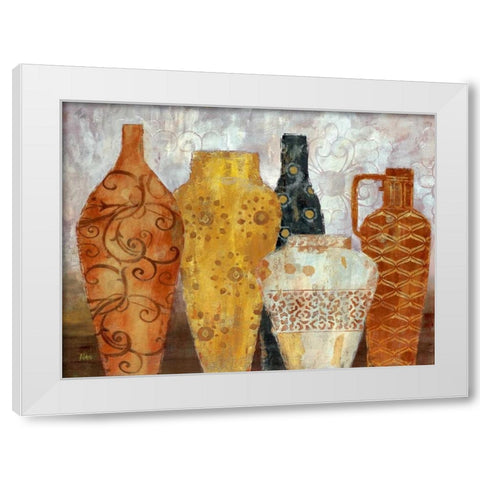 Rustic Collection White Modern Wood Framed Art Print by Nan