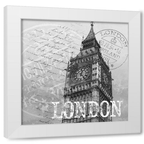 London White Modern Wood Framed Art Print by Knutsen, Conrad
