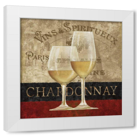 Chardonnay White Modern Wood Framed Art Print by Knutsen, Conrad