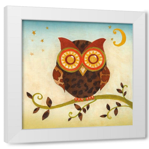 Hootie White Modern Wood Framed Art Print by Tava Studios