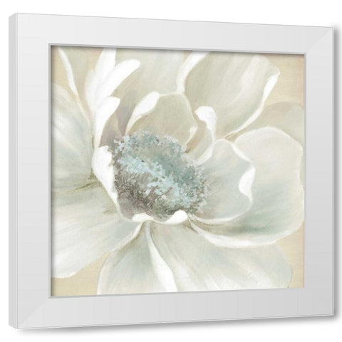 Winter Blooms I White Modern Wood Framed Art Print by Robinson, Carol