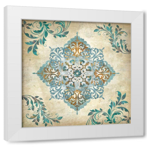 Arabesque I White Modern Wood Framed Art Print by Knutsen, Conrad