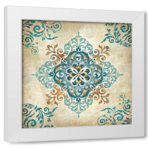 Arabesque II White Modern Wood Framed Art Print by Knutsen, Conrad