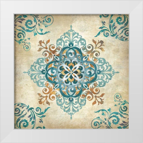 Arabesque II White Modern Wood Framed Art Print by Knutsen, Conrad