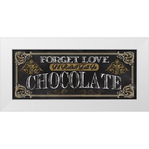 Chocolate White Modern Wood Framed Art Print by Knutsen, Conrad