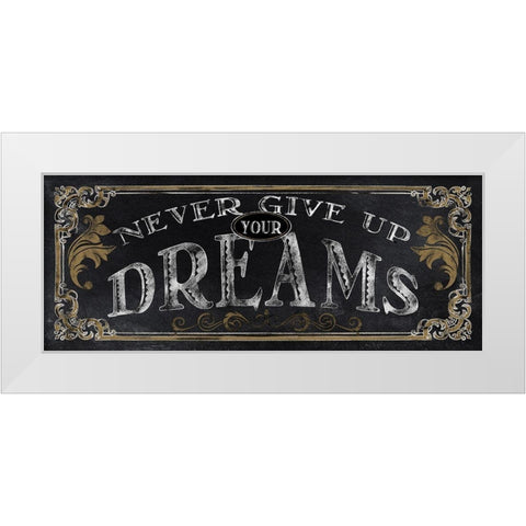 Dreams White Modern Wood Framed Art Print by Knutsen, Conrad