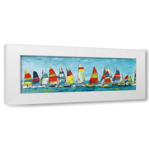 Sailing Away White Modern Wood Framed Art Print by Craven, Katrina