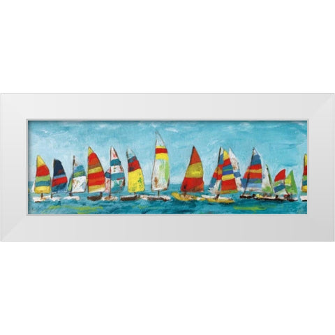 Sailing Away White Modern Wood Framed Art Print by Craven, Katrina