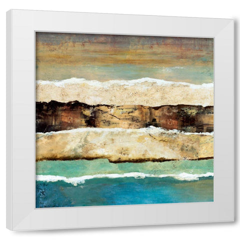 On Edge Revisited I White Modern Wood Framed Art Print by Olson, Norm
