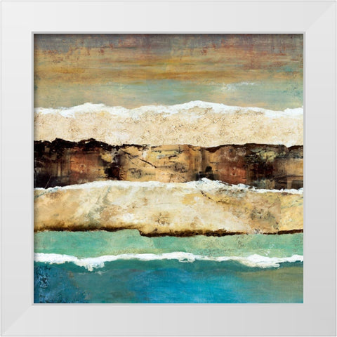 On Edge Revisited I White Modern Wood Framed Art Print by Olson, Norm